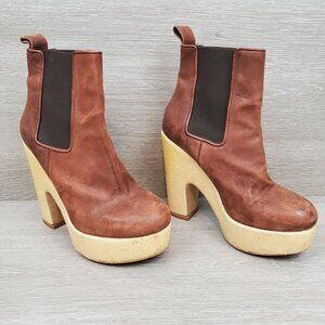 All Saints Blaise Chelsea Terra platform ankle boot